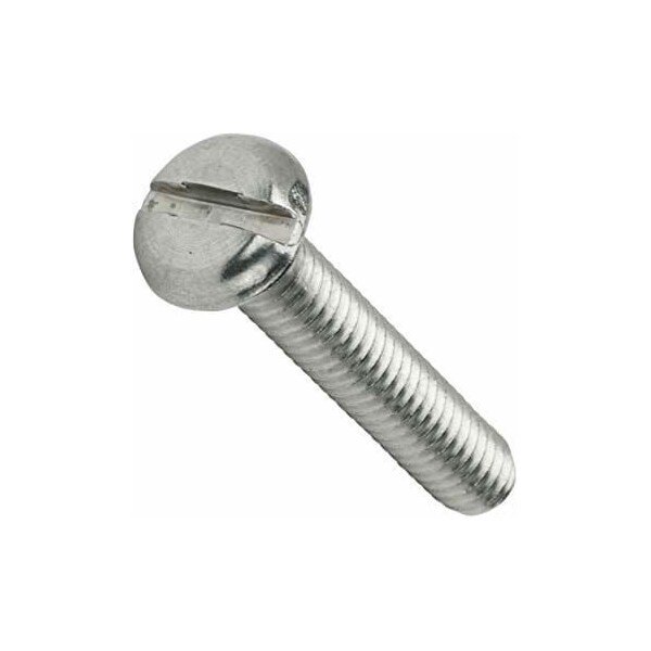 Newport Fasteners M4-0.70 x 45 mm Slotted Pan Machine Screw, Plain 18-8 Stainless Steel, 2000 PK 720105-BR-2000 - main